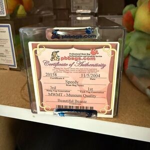 Ty beanie baby Speedy 3/1 TBB auth MQ